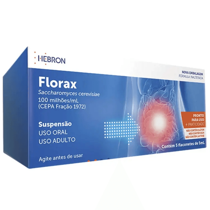 Florax Adulto 100MILHOES/ML Suspensão oral - 5 Flaconetes com 5 mL - Imagem 1